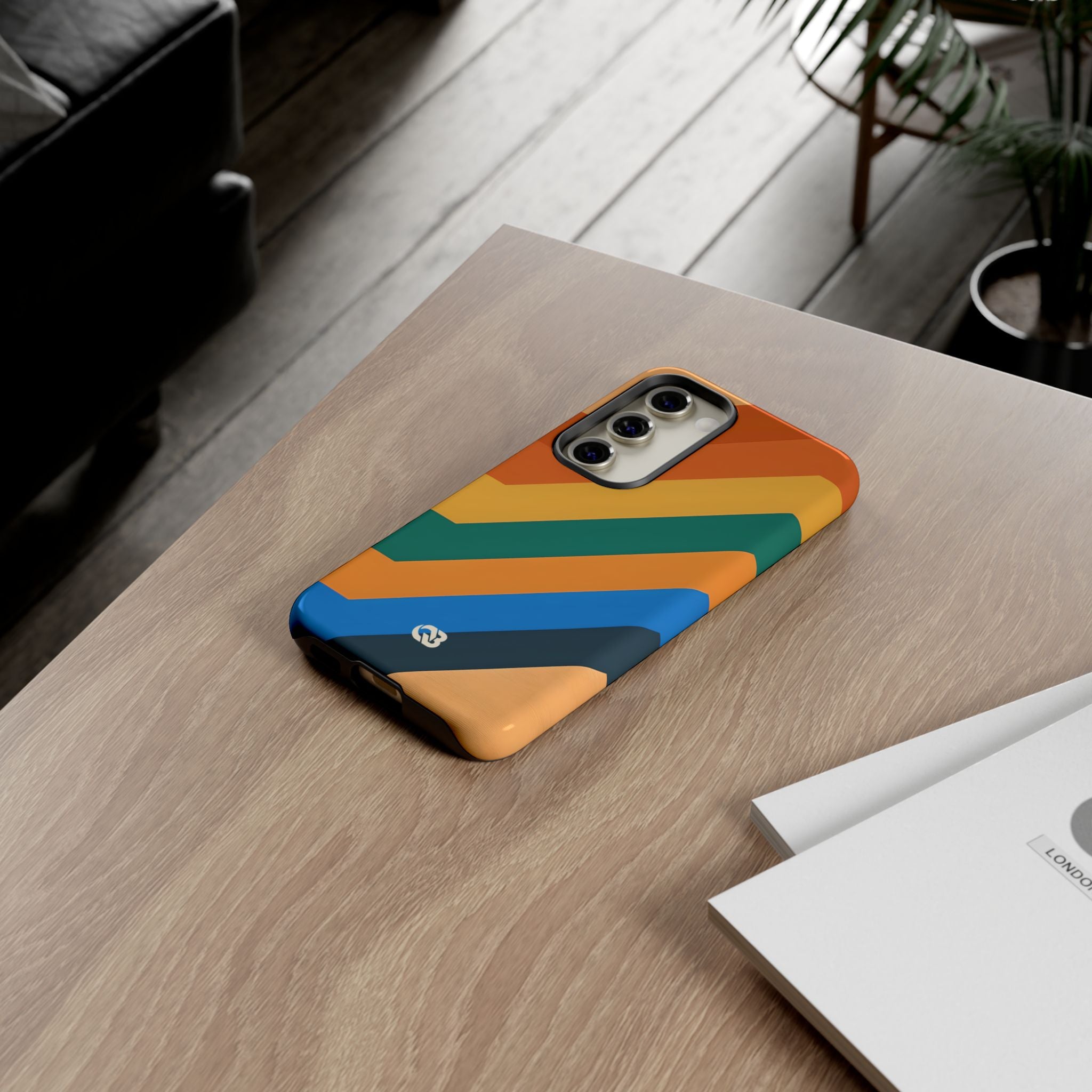 Retro Ridge Lines · Tough Phone Case for Samsung