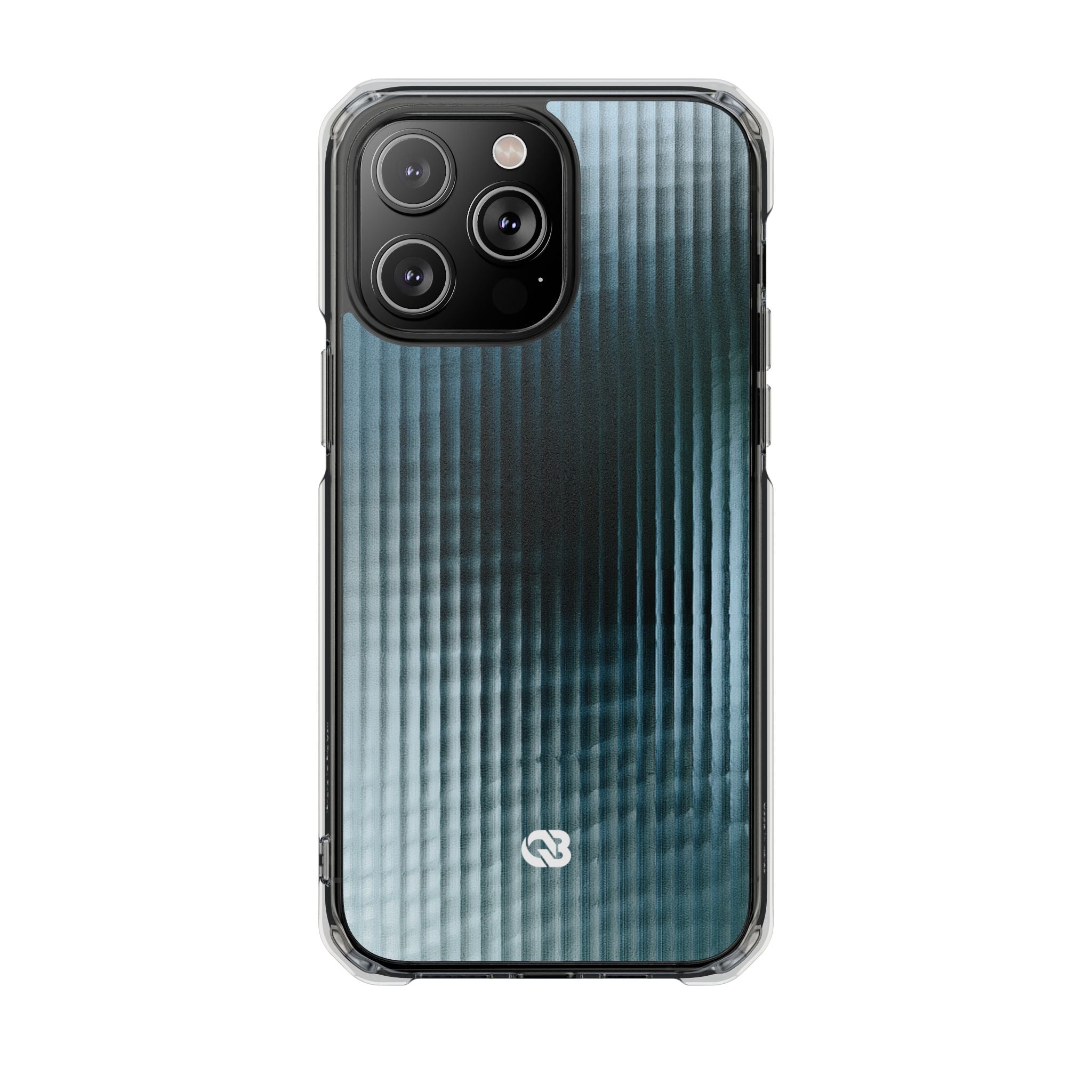 Blue Impact MagSafe Phone Case for iPhone - Glacial Reeded Glass
