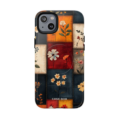 Patchwork Blooms iPhone 14 Plus Case - Tough+