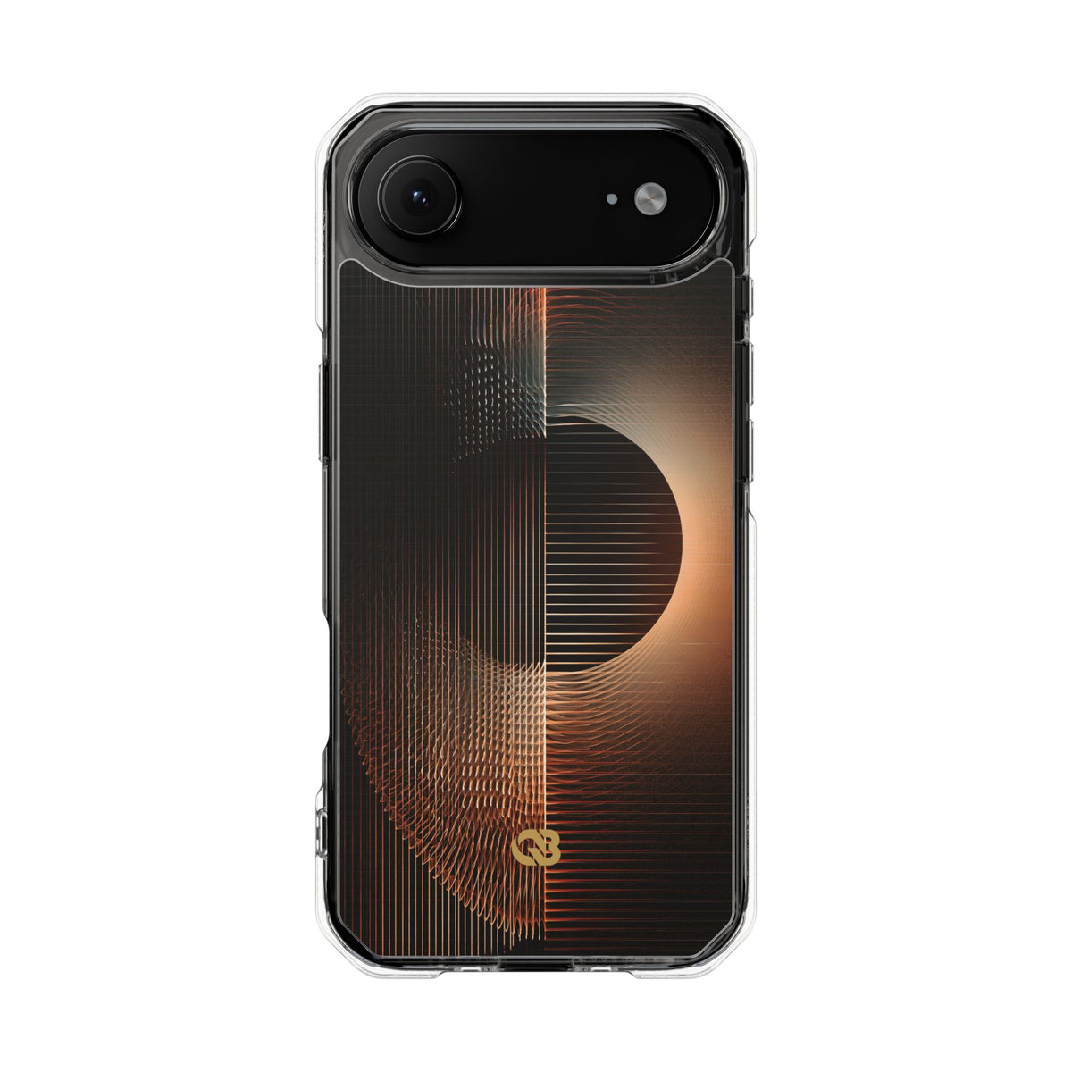 Amber Meridian · Clear Impact Magnetic Phone Case for iPhone · Black
