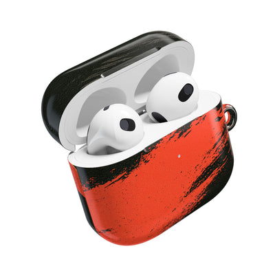 Crimson Raptor Noir · Hard Case for AirPods & AirPods Pro · Black