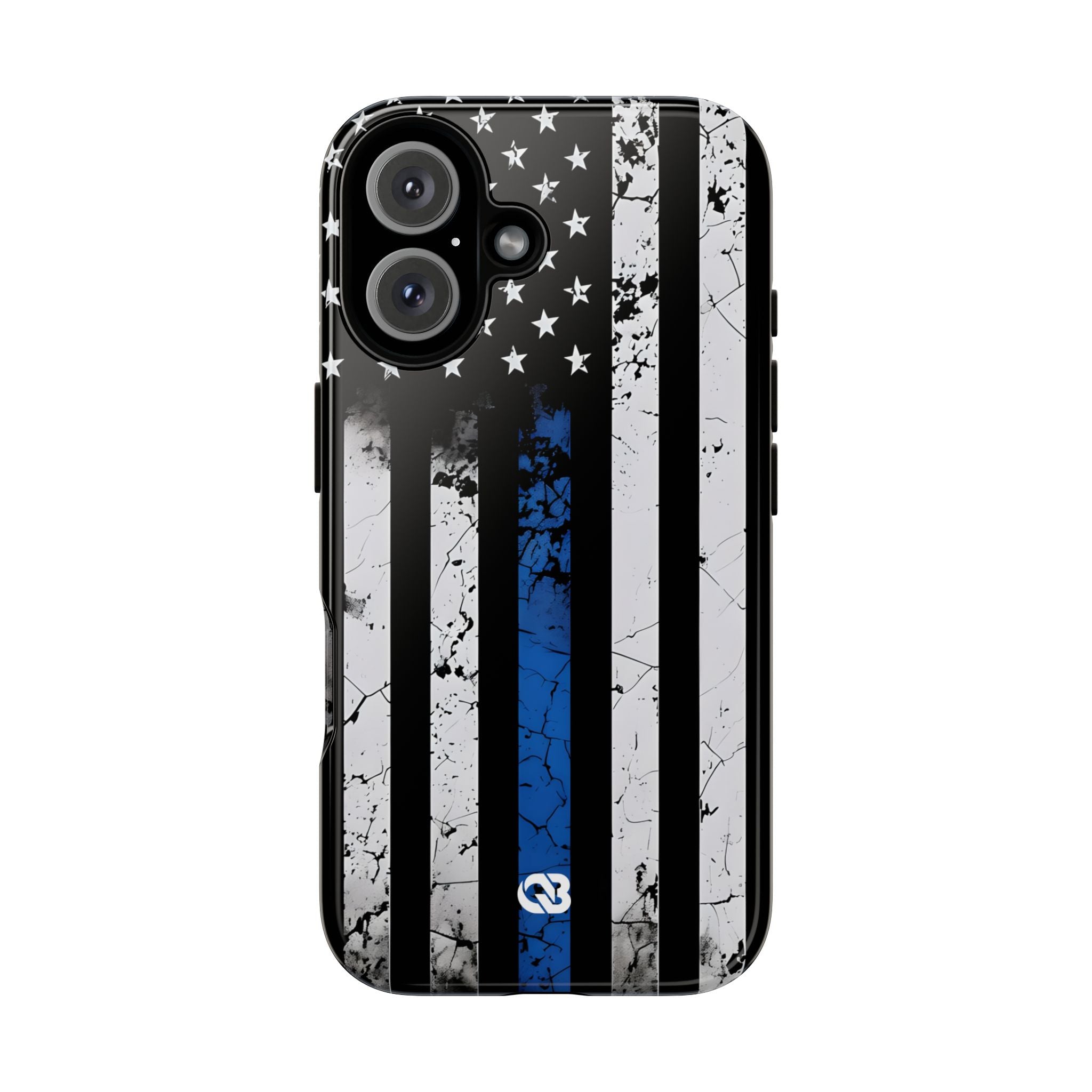Gritty Cobalt Flag · Tough Phone Case for iPhone