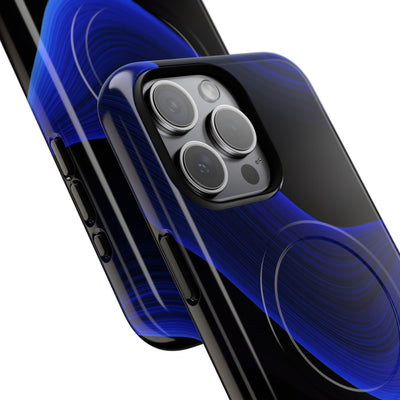 Blue Tough 2.0 Magsafe Phone Case for iPhone - Electric Cobalt Flow