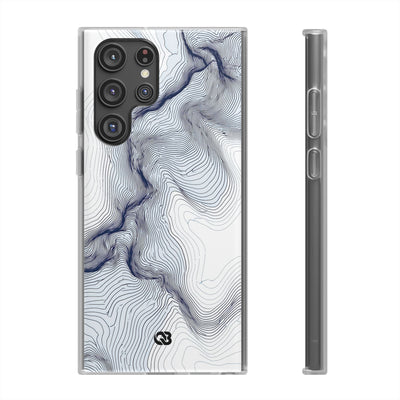 White Lite Phone Case for Samsung - Nordic Ridge Topo