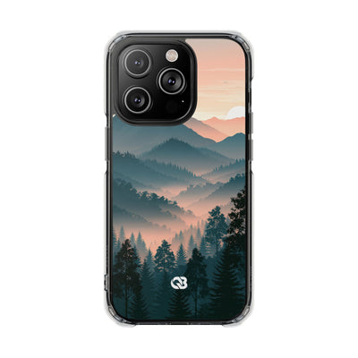 Teal Impact MagSafe Phone Case for iPhone - Alpine Teal Horizon
