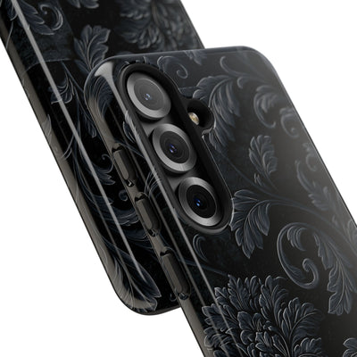 Obsidian Damask · Tough Phone Case for Samsung · Black