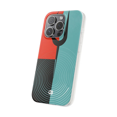 Teal Lite Phone Case for iPhone - Sonic Static Split