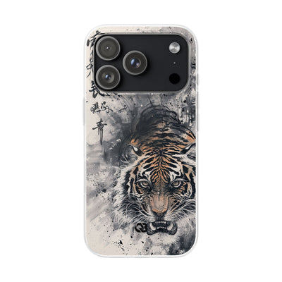 Fierce Ink Tiger · Lite Phone Case for iPhone ·  Beige