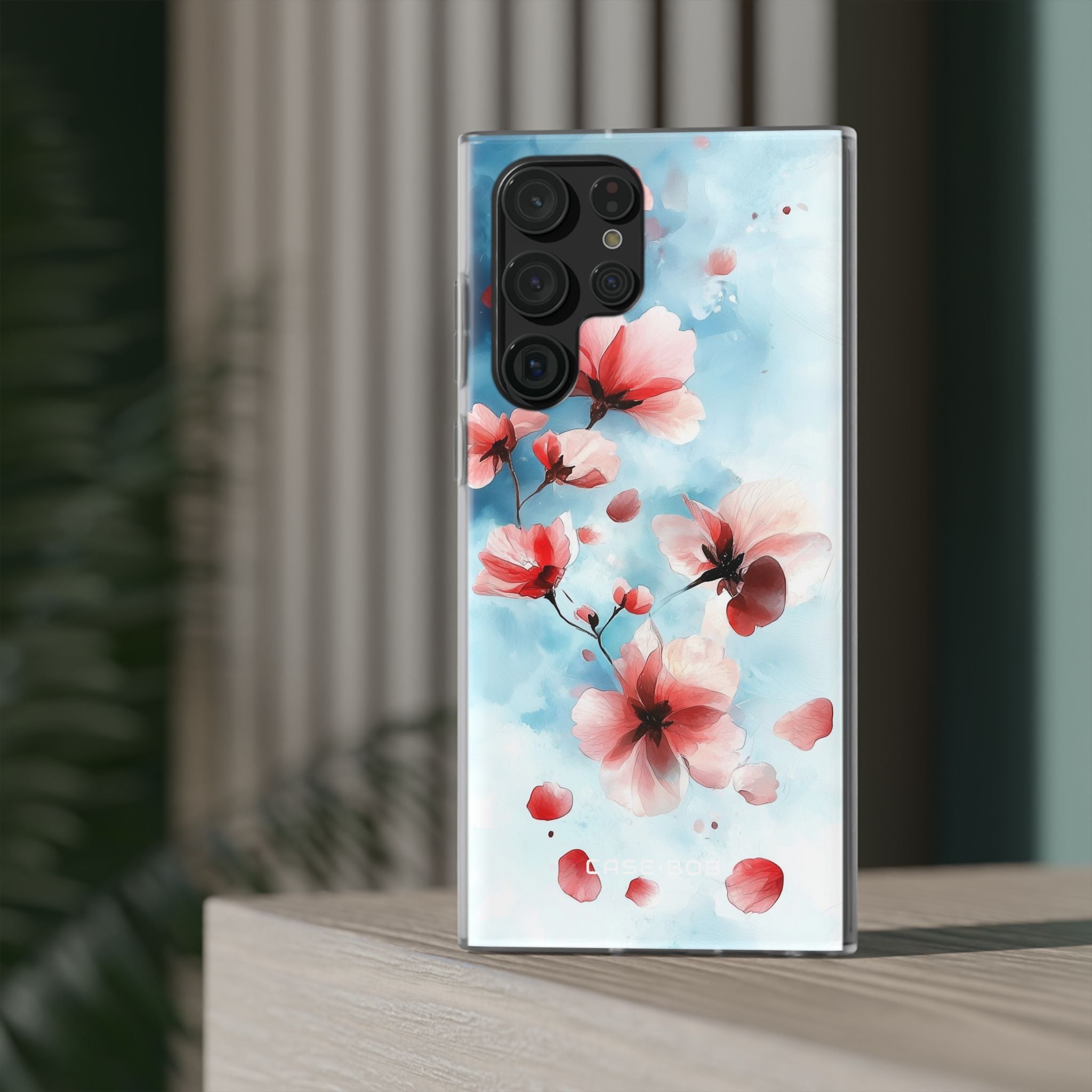 Pink Blossom Drift Samsung S22 Ultra -pehmeä suojakotelo