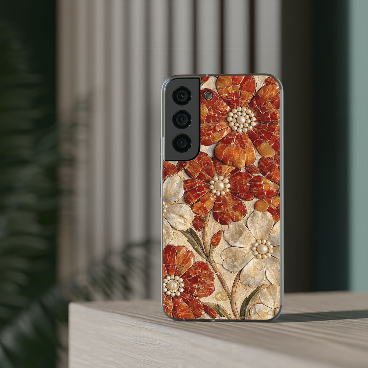 Carnelian Pearl Bloom · Lite Phone Case for Samsung · Orange