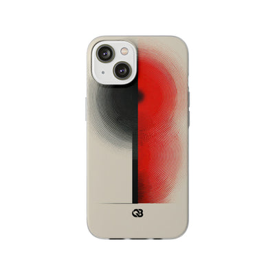 Red Lite Phone Case for iPhone - Split Signal Red
