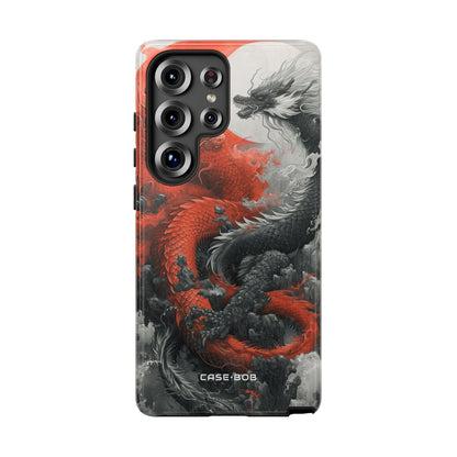 Twin Dragons Crimson Samsung S25 Ultra Case - Tough
