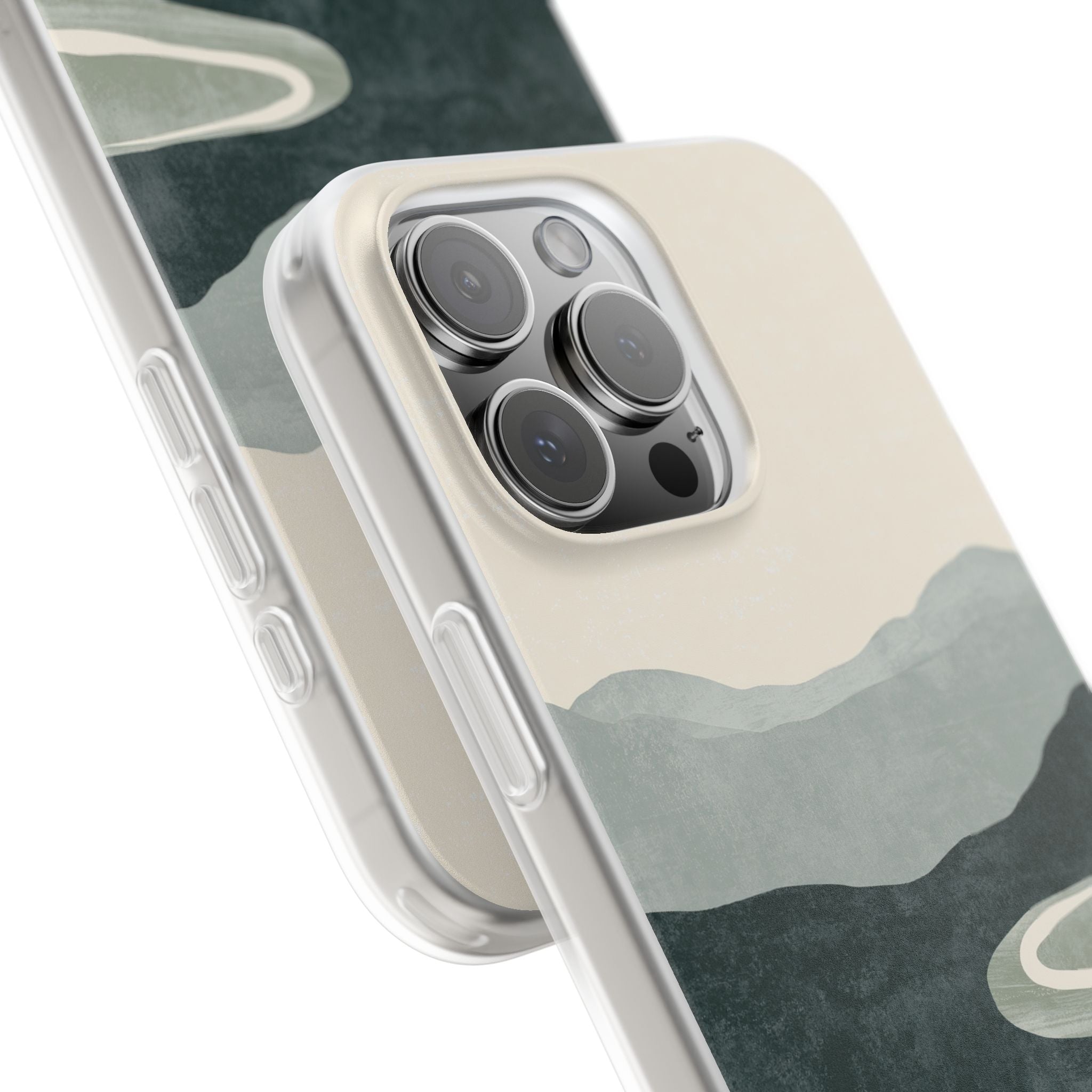 Green Lite Phone Case for iPhone - Misty Sage Valley