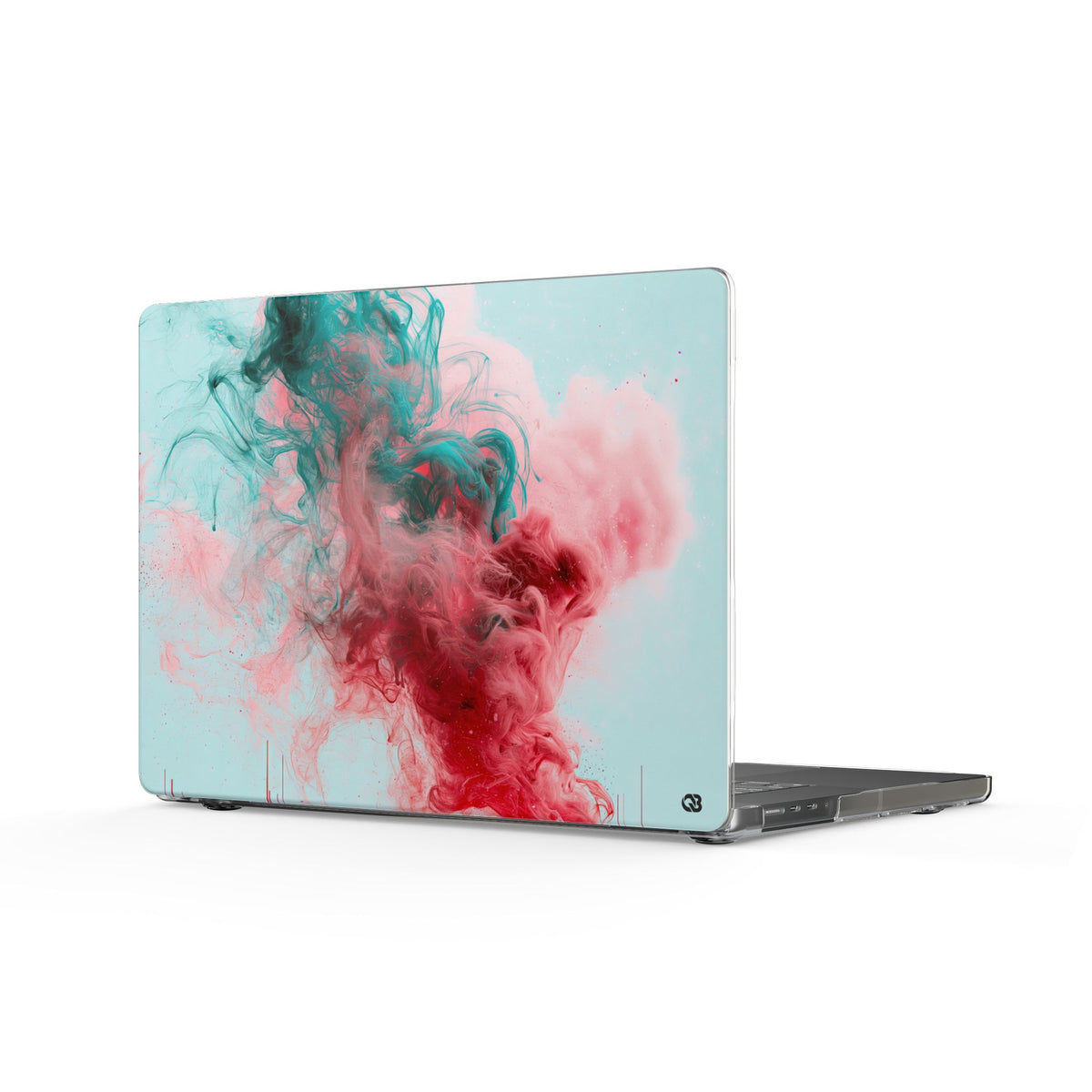 Sonic Bloom · Clear Hard Case for MacBook · Red