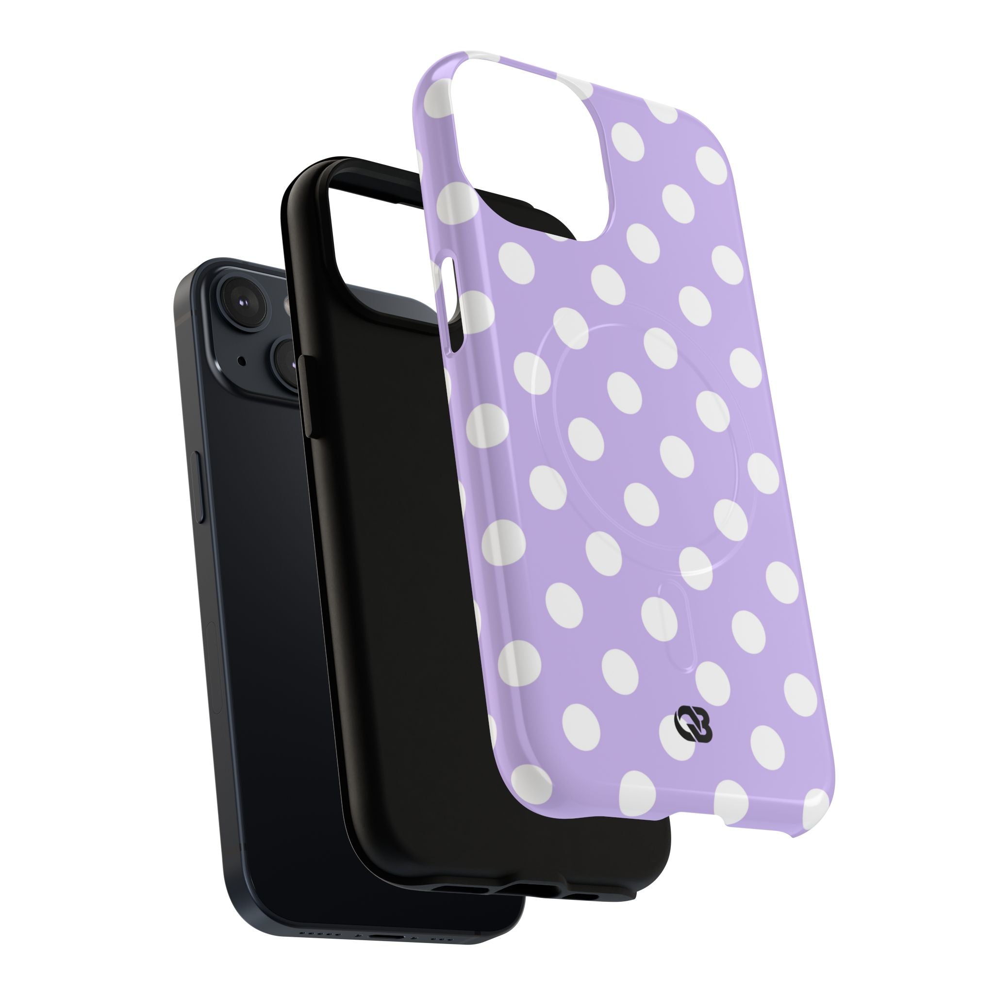 Lavender Polka Grid · Tough+ Phone Case for iPhone · Magsafe