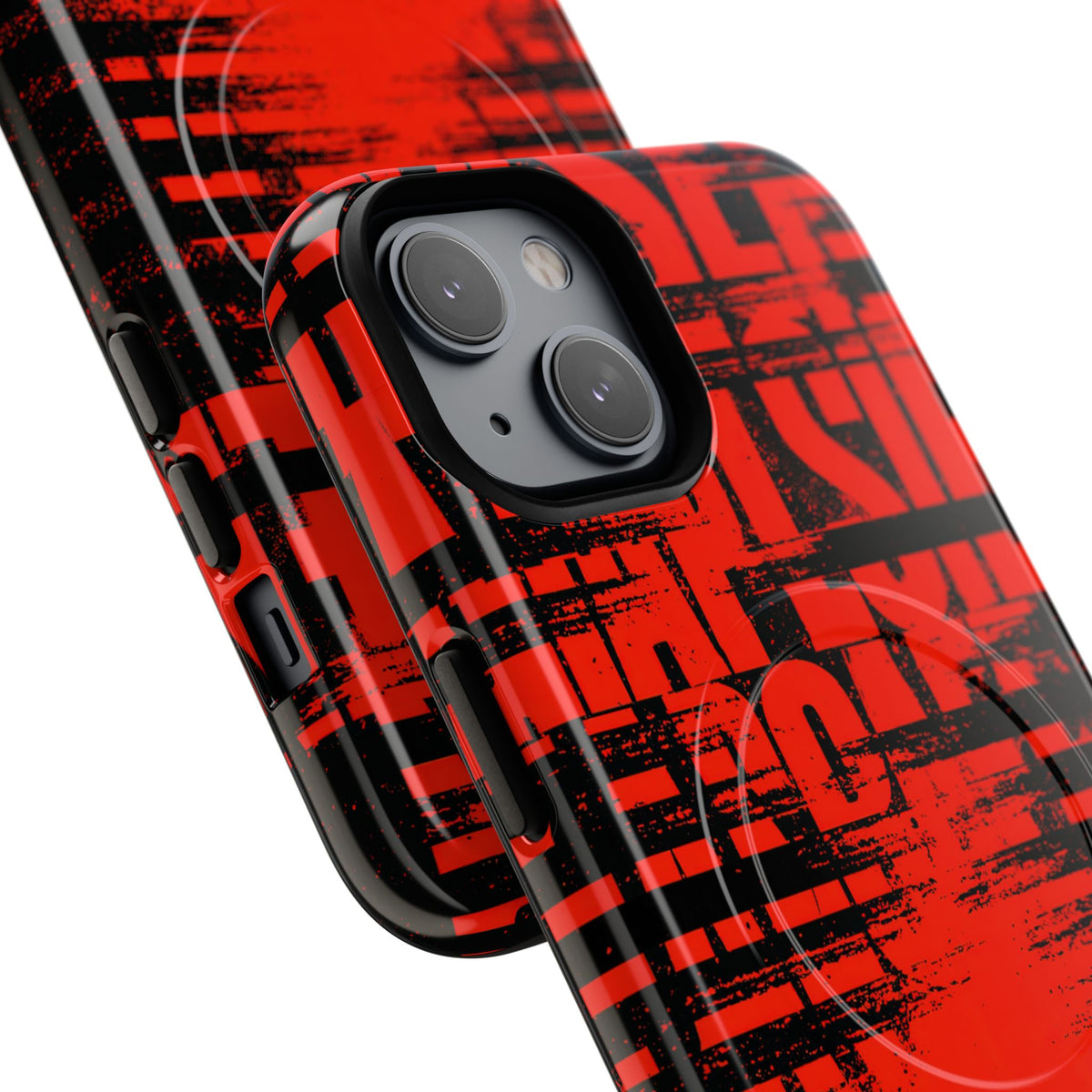 Crimson Redaction · Tough 2.0 Magnetic Phone Case for iPhone · Black
