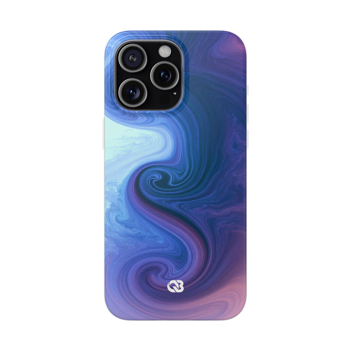 Azure Fluid Swirl · Lite Phone Case for iPhone ·  Blue