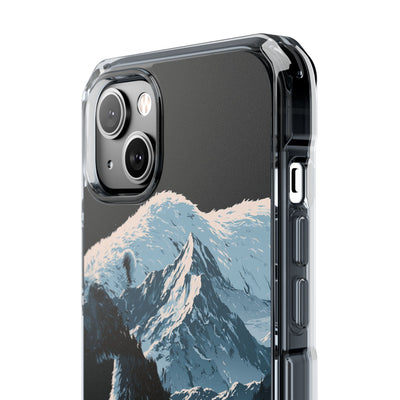 Nordic Arctic Bear · Clear Impact Magnetic Phone Case for iPhone · Black