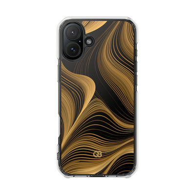 Gold Impact MagSafe Phone Case for iPhone - Molten Copper Strands