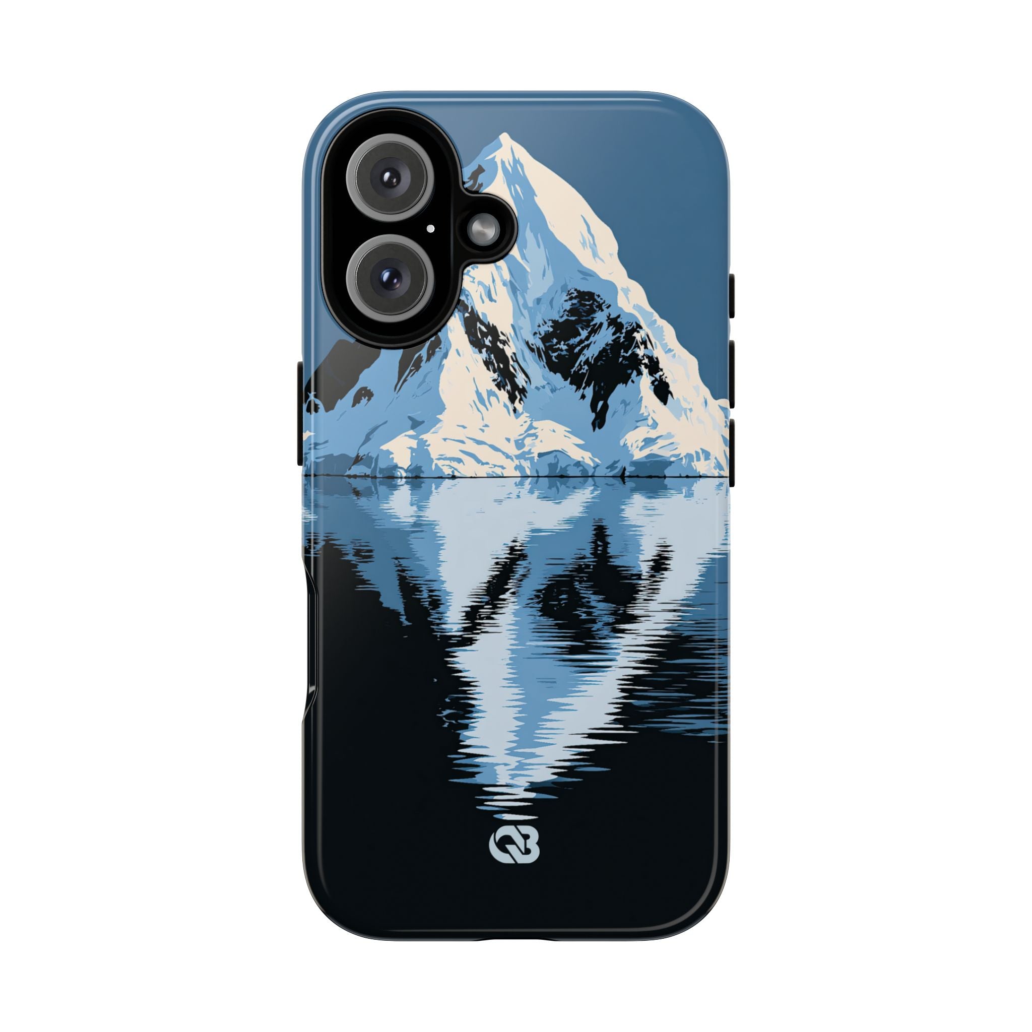 Blue Tough Phone Case for iPhone - Arctic Summit Mirror