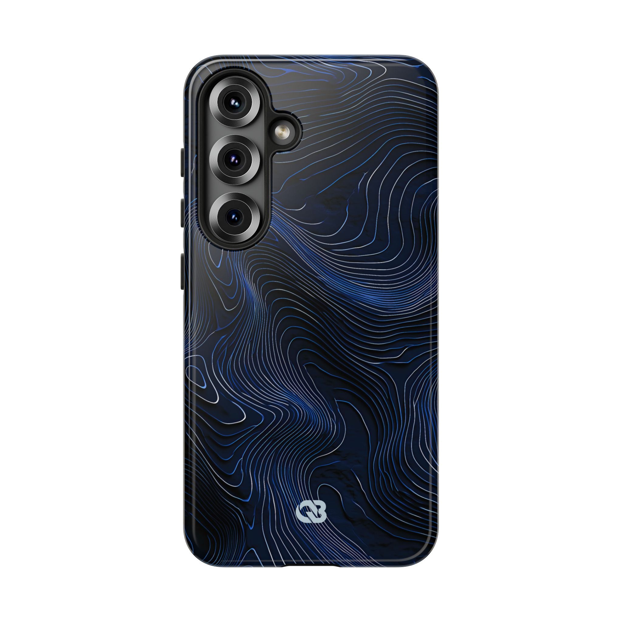 Blue Tough Phone Case for Samsung - Cobalt Contour Ridge