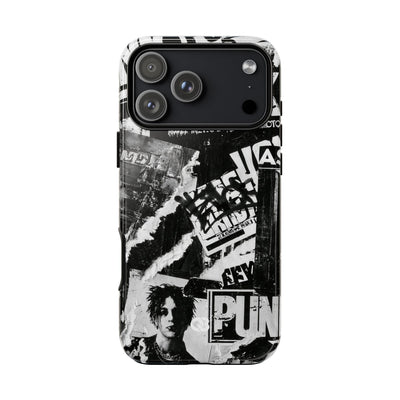 Underground Punk Collage · Tough Phone Case for iPhone · Black