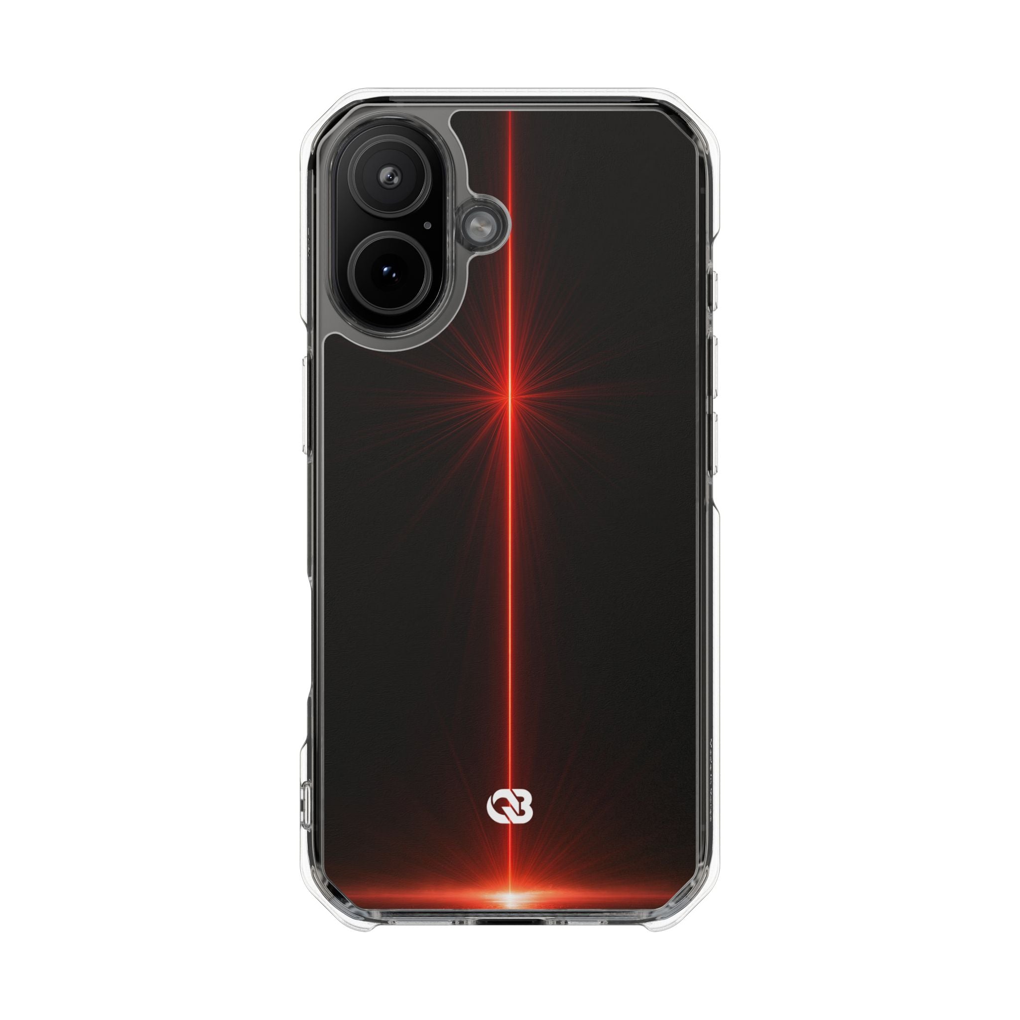 Red Impact MagSafe Phone Case for iPhone - Crimson Flare Vector