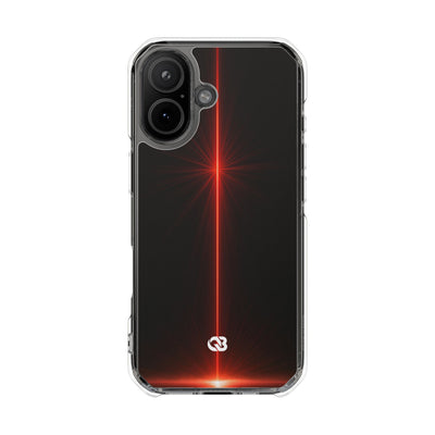Red Impact MagSafe Phone Case for iPhone - Crimson Flare Vector