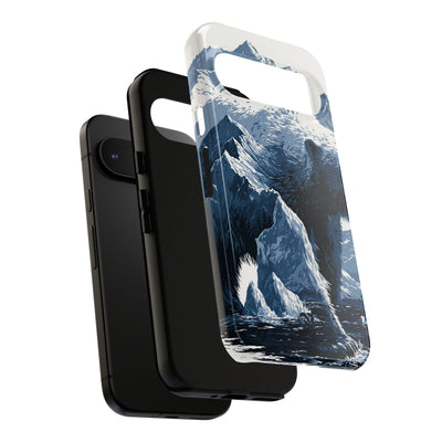 Fjord Summit Bear · Tough Phone Case for Pixel ·  Blue