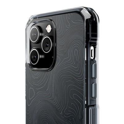 Obsidian Elevation · Clear Impact Magnetic Phone Case for iPhone ·  Black