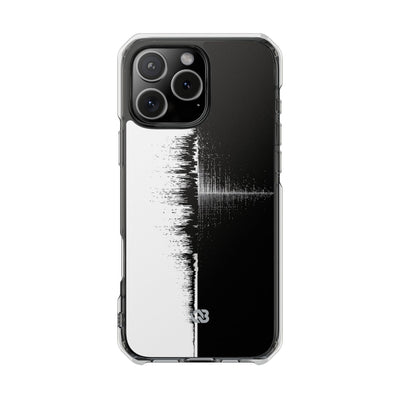 Black Impact MagSafe Phone Case for iPhone - Static Signal Split