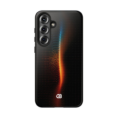 Luminous Refraction Grid · Tough Phone Case for Samsung · Black