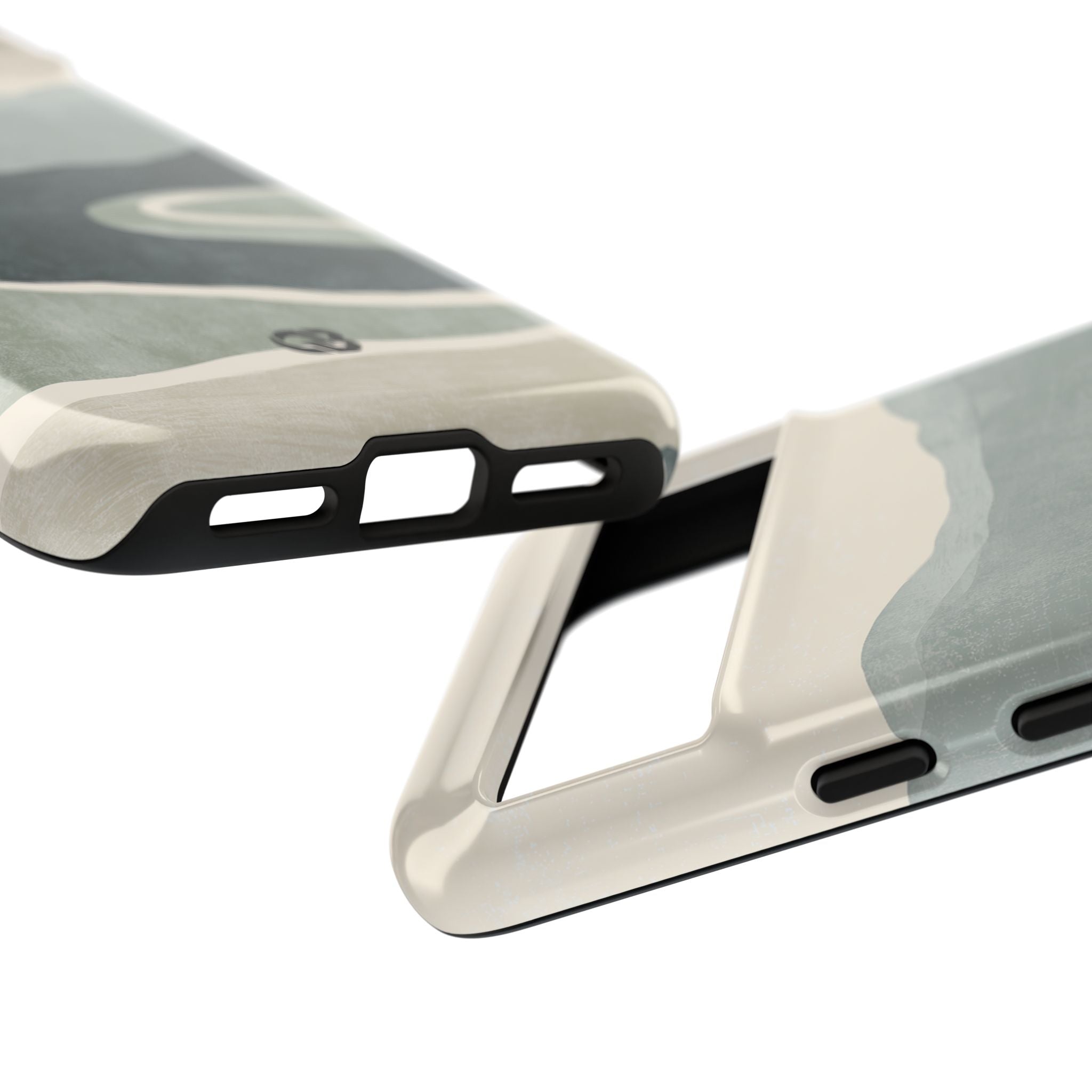 Green Tough Phone Case for Google Pixel - Misty Sage Valley