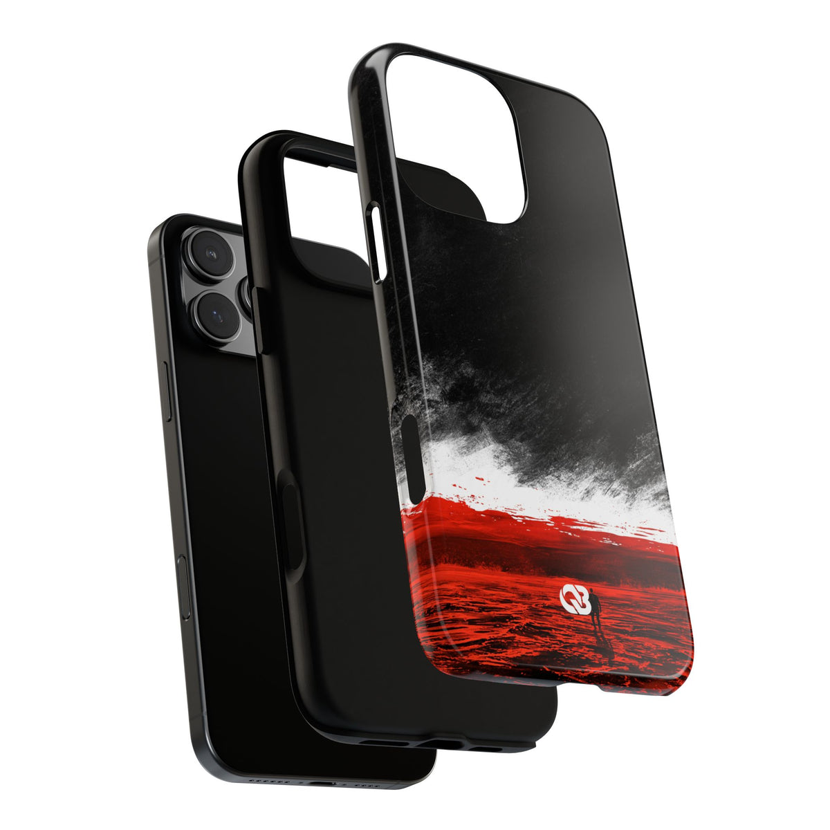Crimson Horizon · Tough Phone Case for iPhone · Black