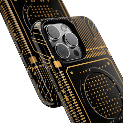 Gold Tough 2.0 Magsafe Phone Case for iPhone - Cyber Gold Processor