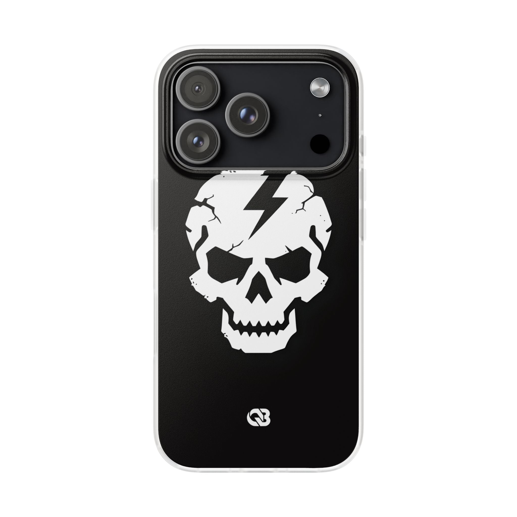 Shattered Bolt Skull · Soft Phone Case for iPhone