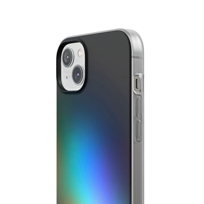 Black Lite Phone Case for iPhone - Electric Prism Grain