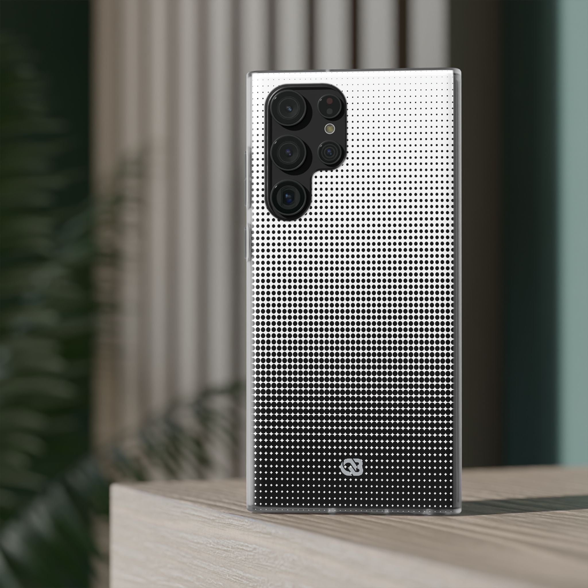 Black Lite Phone Case for Samsung - Obsidian Halftone Flux