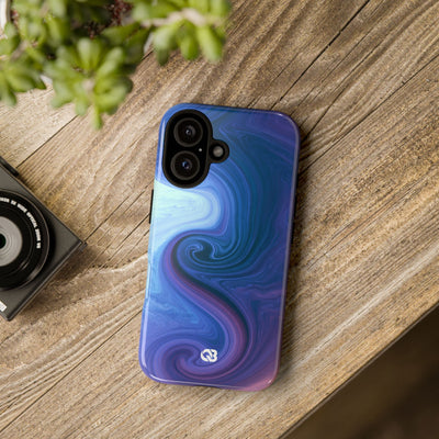 Azure Fluid Swirl · Tough Phone Case for iPhone · Blue