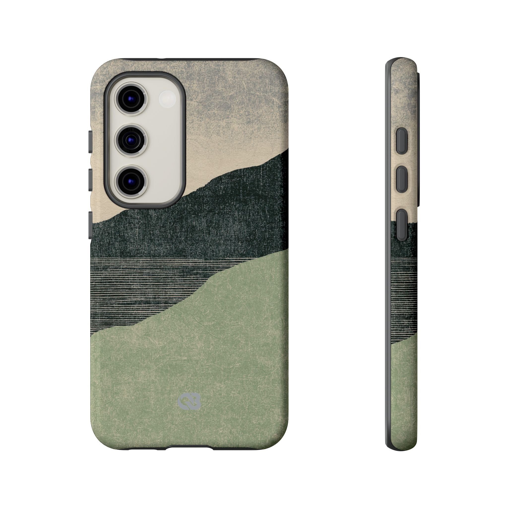 Green Tough Phone Case for Samsung - Moss Ridge Grain