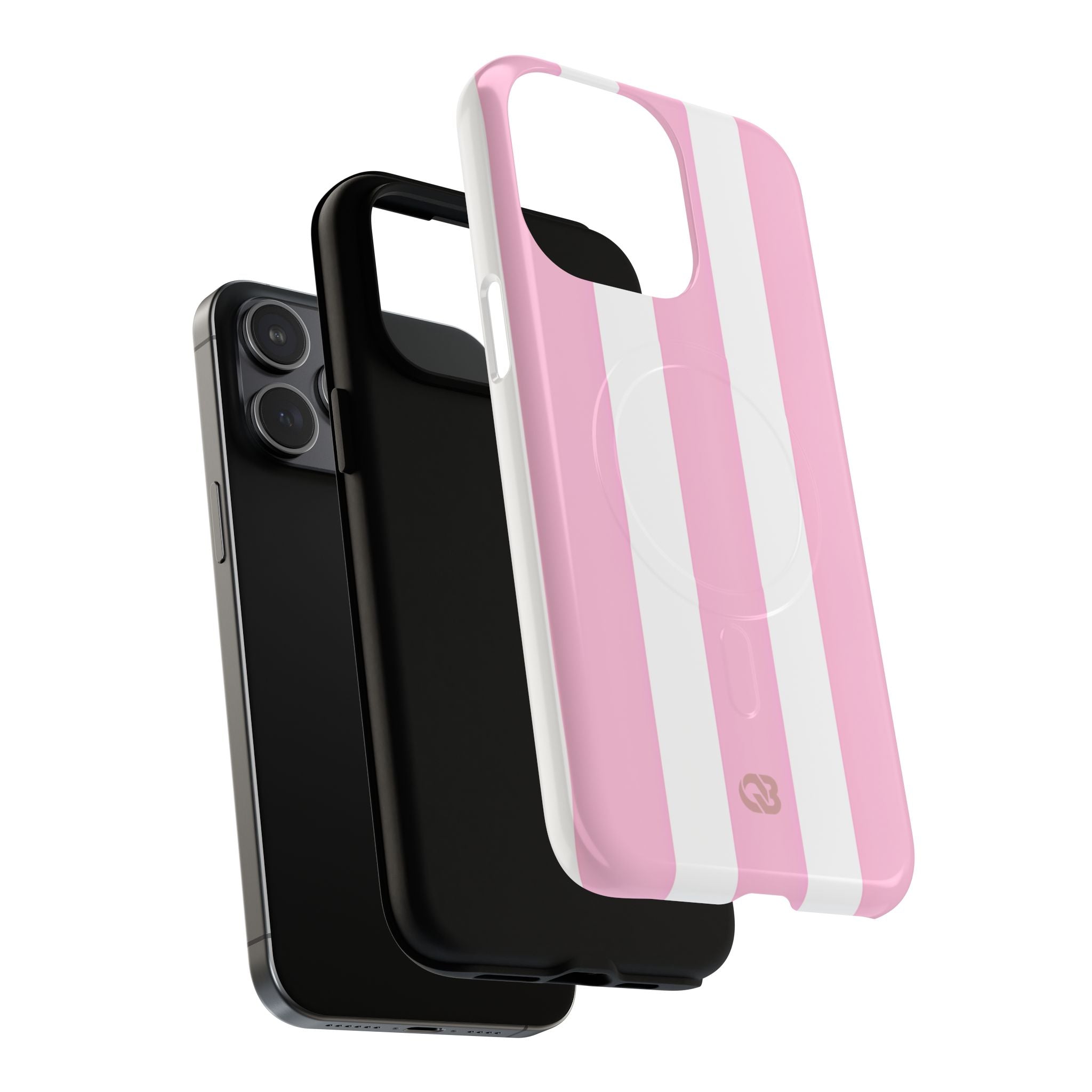 Soft Pink Stripe · Tough+ Magsafe