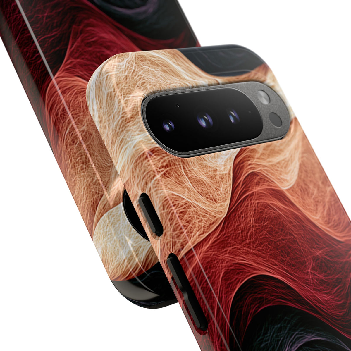 Ember Wave Dispersion · Tough Phone Case for Pixel ·  Red