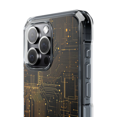 Gold Impact MagSafe Phone Case for iPhone - Amber Core Mainframe