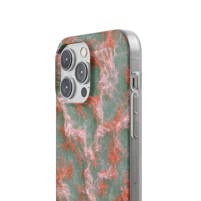 Coral Pixel Matrix · Lite Phone Case for iPhone ·  Green