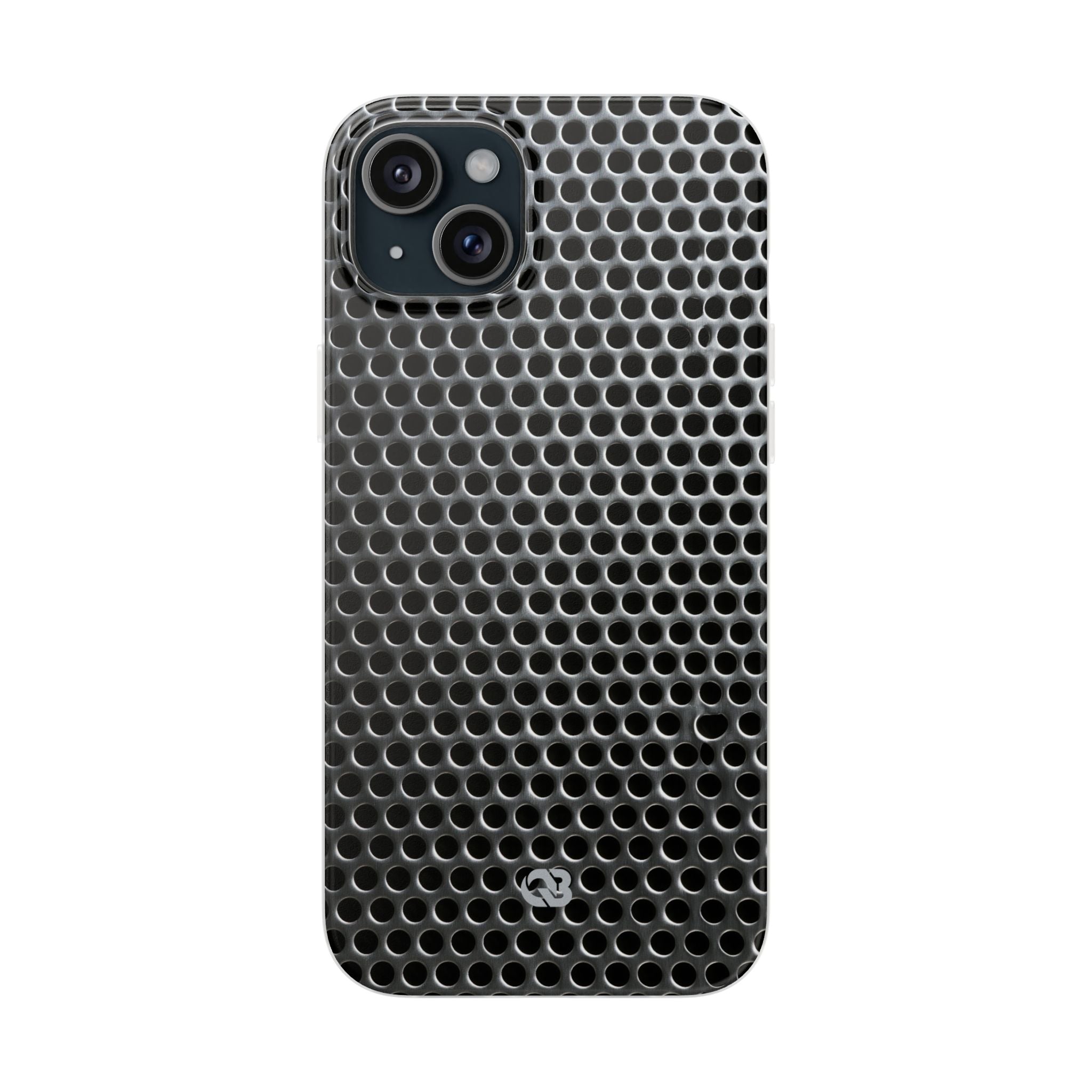 Silver Lite Phone Case for iPhone - Brutalist Steel Mesh
