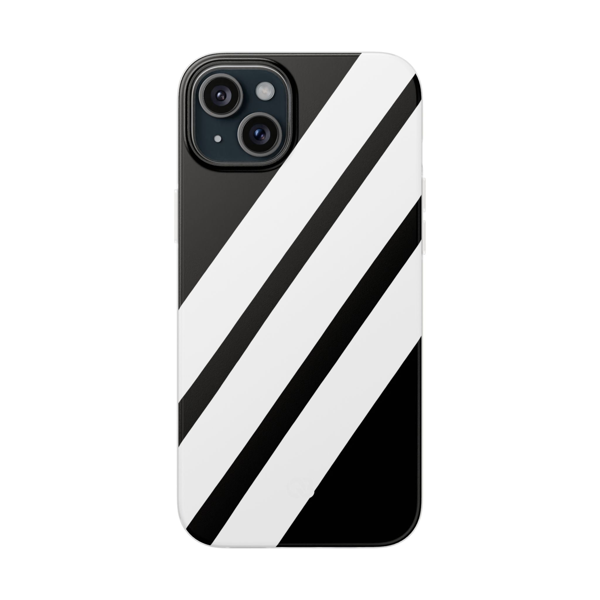 Obsidian White Bars · Soft Handyhülle für iPhone