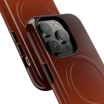 Orange Tough 2.0 Magsafe Phone Case for iPhone - Obsidian Ember Fade