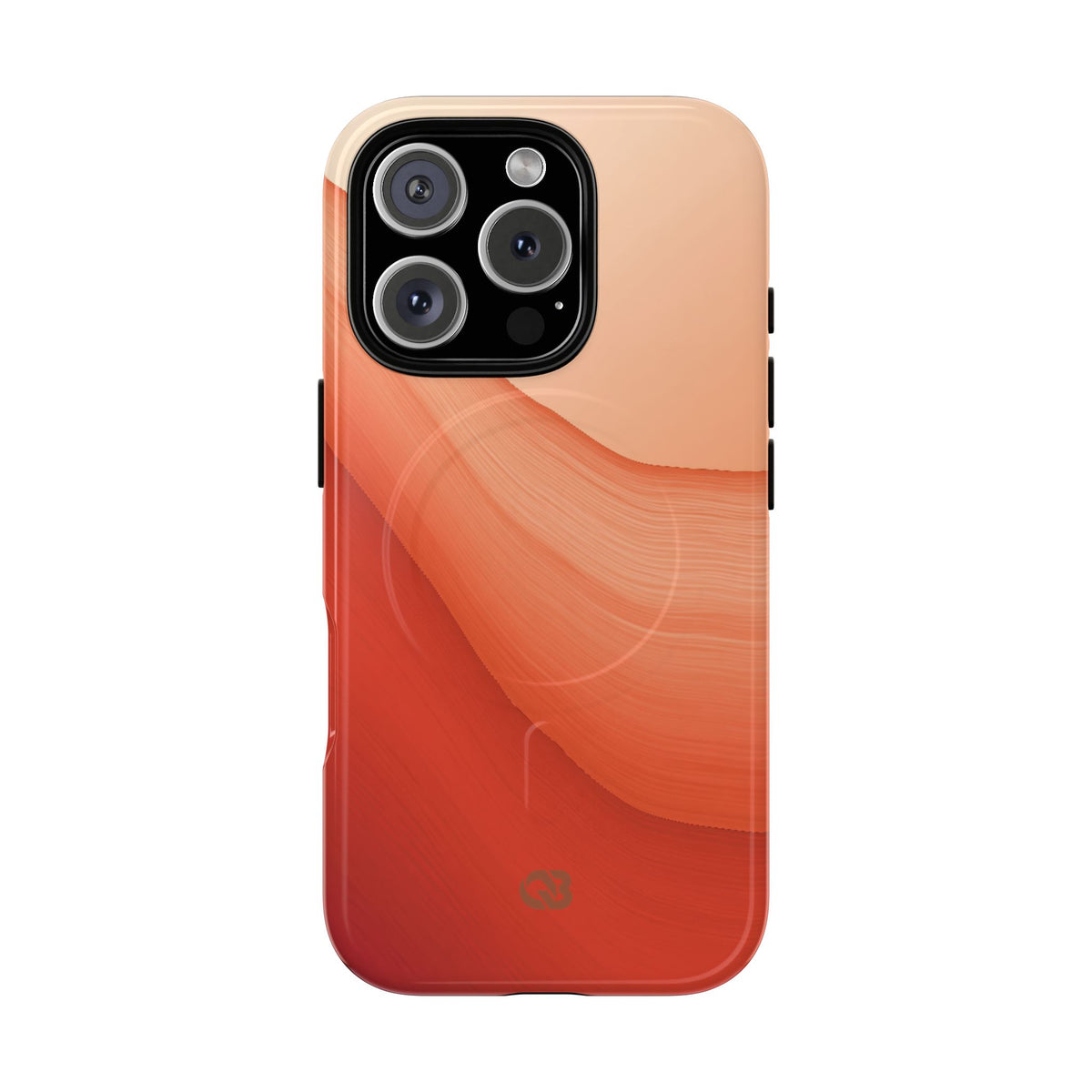 Terracotta Flow · Tough 2.0 Magnetic Phone Case for iPhone · Orange