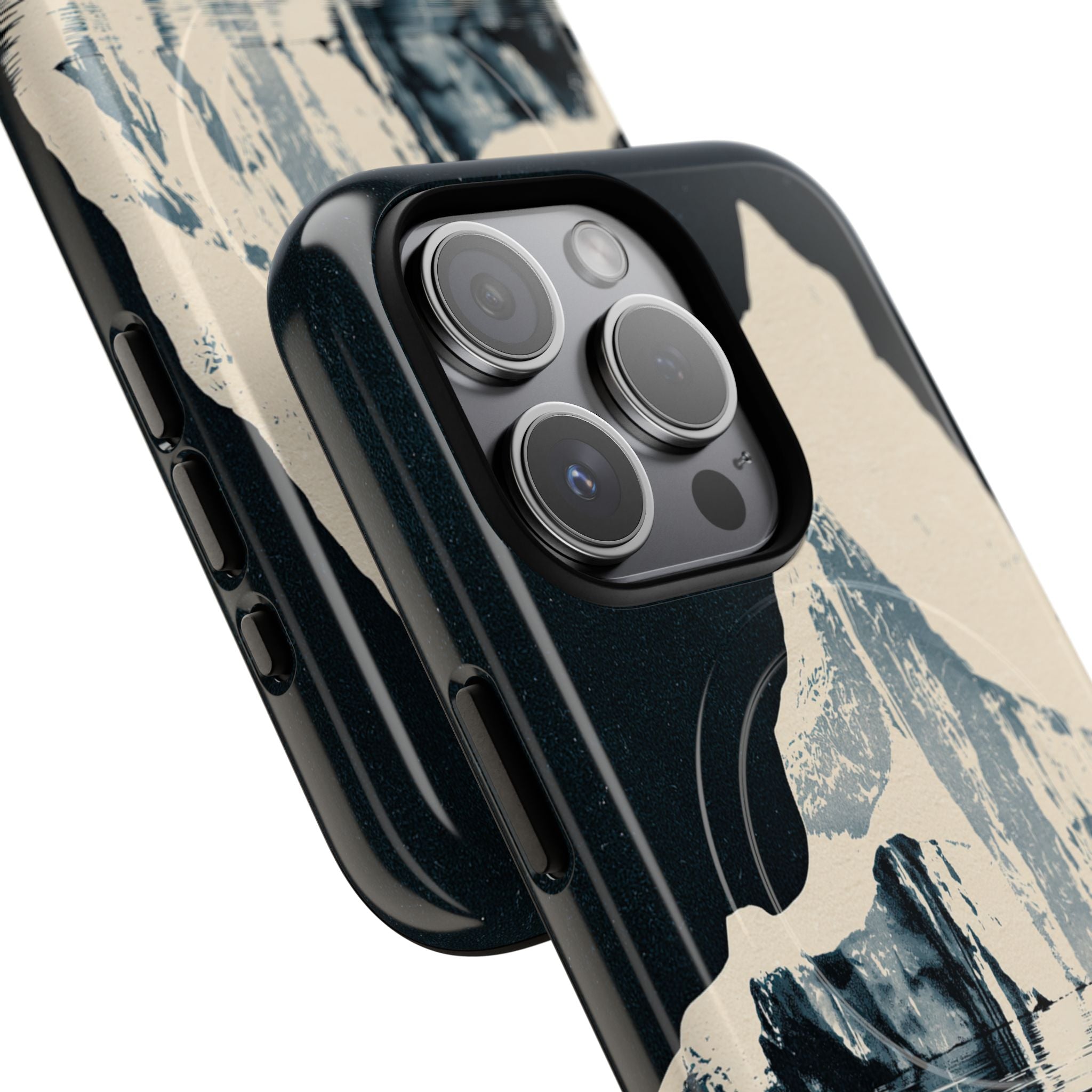 Blue Tough 2.0 Magsafe Phone Case for iPhone - Frozen Navy Monolith