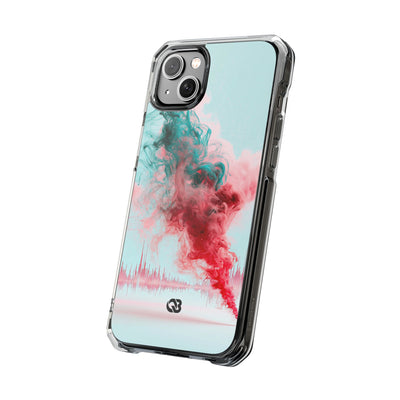 Sonic Bloom · Clear Impact Magnetic Phone Case for iPhone · Red